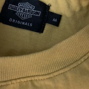 Harley-Davidson yellow Originals sleeveless T shirt NWOT